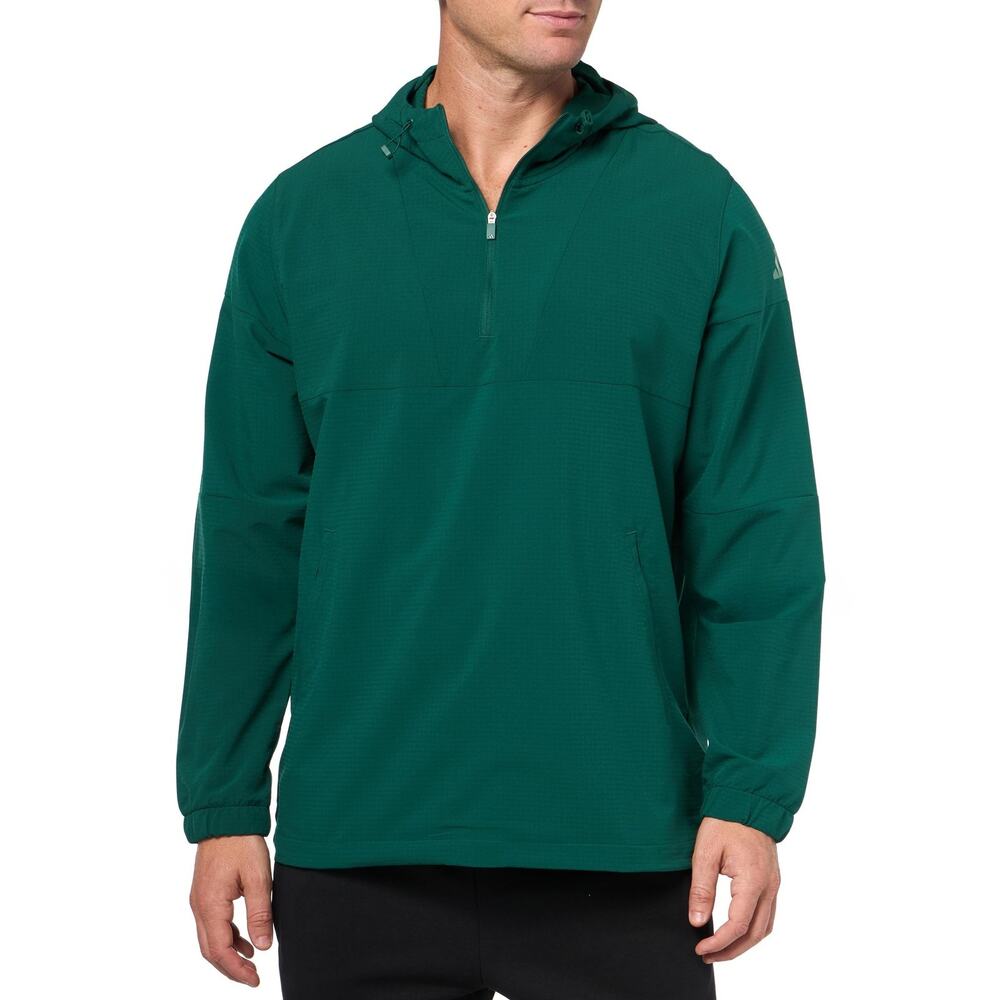 Adidas Golf Men's Small Ultimate365 Anorak - Premium Jacket - Collegiate Green